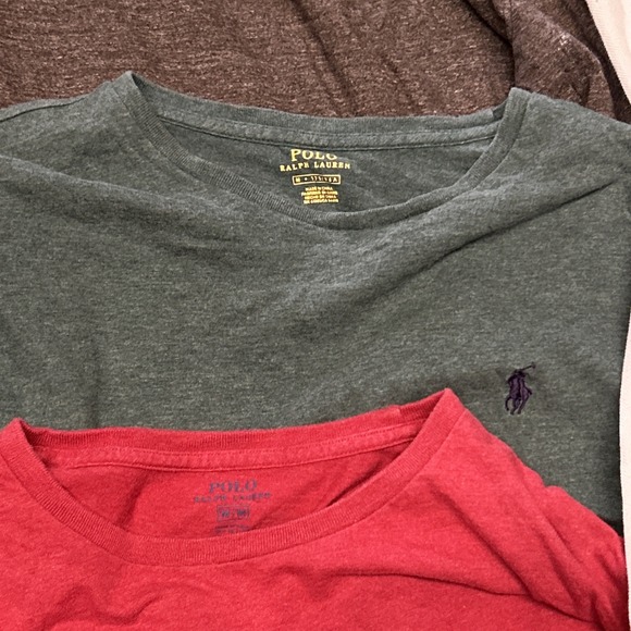 Lot Of 5 Polo Ralph Lauren Shirts Size M (bundle) 3 LS 2 SS 1 Lacoste Total 5 - Picture 3 of 5